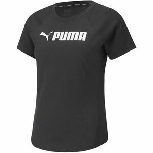 Puma FIT LOGO TEE Dámské triko, černá, velikost obraz