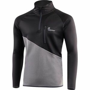 Klimatex HRUNO Pánský pulovr s krátkým zipem, černá, velikost obraz