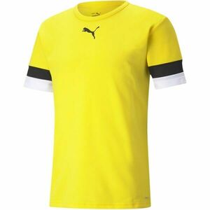 Puma TEAMRISE JERSEY TEE Pánské fotbalové triko, žlutá, velikost obraz