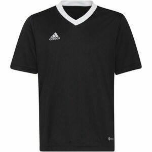 adidas ENTRADA 22 JERSEY Juniorský fotbalový dres, černá, velikost obraz
