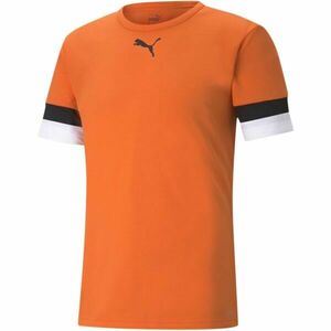 Puma TEAMRISE JERSEY TEE Pánské fotbalové triko, oranžová, velikost obraz