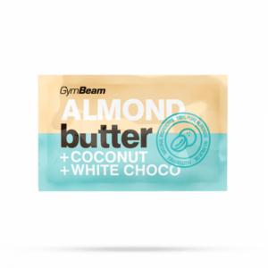 Vzorek Mandlové máslo s kokosem a bílou čokoládou 30 g - GymBeam obraz