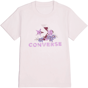 Converse STAR CHEVRON ABSTRACT FLOWERS TEE Dámské tričko, růžová, veľkosť XS obraz
