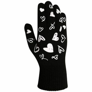 Lewro FAYE Dětské pletené rukavice, černá, velikost obraz