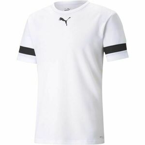 Puma TEAMRISE JERSEY TEE Pánské fotbalové triko, bílá, velikost obraz