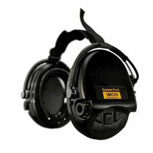 Elektronické chrániče sluchu Supreme Pro-X Neckband Sordin® – Černá (Barva: Černá) obraz