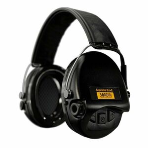 Elektronické chrániče sluchu Supreme Pro-X Sordin®, kožený náhlavník – Černá (Barva: Černá) obraz