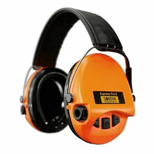 Elektronické chrániče sluchu Supreme Pro-X Sordin®, kožený náhlavník – Oranžová (Barva: Oranžová) obraz