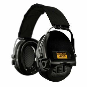 Elektronické chrániče sluchu Supreme Pro-X Sordin®, textilní náhlavník – Černá (Barva: Černá) obraz