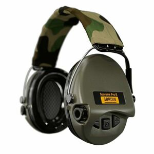 Elektronické chrániče sluchu Supreme Pro-X Sordin®, textilní náhlavník – Zelená (Barva: Zelená) obraz
