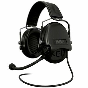 Elektronické chrániče sluchu Supreme Mil-Spec CC Slim Sordin®, s mikrofonem – Černá (Barva: Černá) obraz