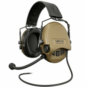 Elektronické chrániče sluchu Supreme Mil-Spec CC Slim Sordin®, s mikrofonem – Písková (Barva: Písková) obraz