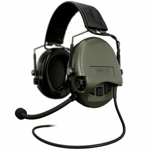 Elektronické chrániče sluchu Supreme Mil-Spec CC Slim Sordin®, s mikrofonem – Zelená (Barva: Zelená) obraz