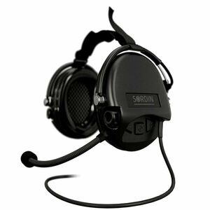Elektronické chrániče sluchu Supreme Mil-Spec CC Neckband Sordin®, s mikrofonem – Černá (Barva: Černá) obraz