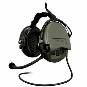 Elektronické chrániče sluchu Supreme Mil-Spec CC Neckband Sordin®, s mikrofonem – Zelená (Barva: Zelená) obraz