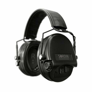 Elektronické chrániče sluchu Supreme Mil-Spec AUX SFA Sordin® – Černá (Barva: Černá) obraz