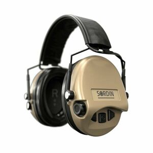 Elektronické chrániče sluchu Supreme Mil-Spec AUX SFA Sordin® – Písková (Barva: Písková) obraz