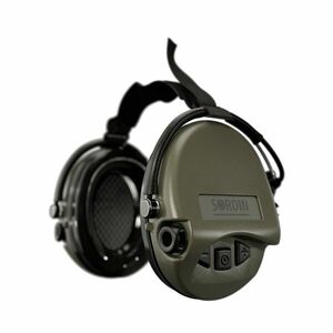 Elektronické chrániče sluchu Supreme Mil-Spec AUX Neckband Sordin® – Zelená (Barva: Zelená) obraz