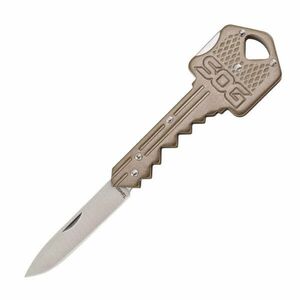 Zavírací nůž na klíče Key SOG® – Stříbrná čepel – Satin, Bronzová (Barva: Bronzová, Varianta: Stříbrná čepel – Satin) obraz
