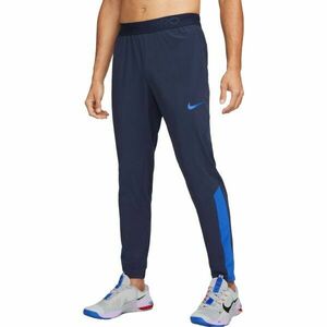 Nike PRO DRI-FIT Pánské běžecké kalhoty, tmavě modrá, velikost obraz