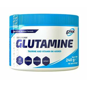 Glutamine - 6PAK Nutrition 240 g Natural obraz