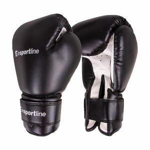 Boxerské rukavice inSPORTline Metrojack 12oz černo-bílá obraz