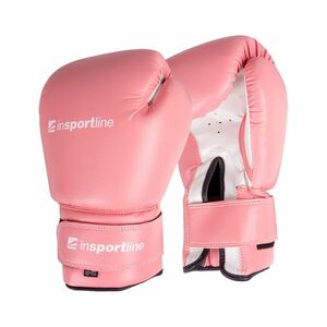Boxerské rukavice inSPORTline Ravna růžovo-bílá 12oz obraz