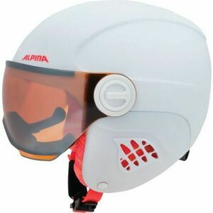 Alpina Sports CARAT LE VISOR HM Juniorská lyžařská helma, bílá, velikost obraz