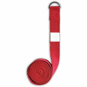 YOGGYS YOGA BELT Protahovací pásek, červená, velikost obraz