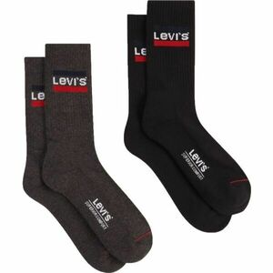 Levi's® REGULAR CUT SPRTWR LOGO 2P Ponožky, černá, velikost obraz