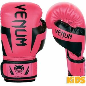 Venum ELITE BOXING GLOVES KIDS - EXCLUSIVE FLUO Dětské boxerské rukavice, růžová, velikost obraz