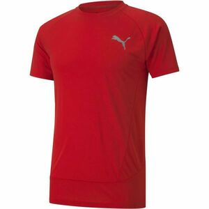 Puma EVOSTRIPE TEE Pánské sportovní triko, červená, velikost obraz