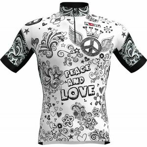 Rosti PACE AND LOVE Pánský cyklistický dres, bílá, velikost obraz