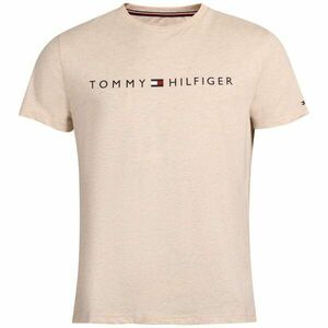 Tommy Hilfiger CN SS TEE LOGO Pánské tričko, béžová, velikost obraz