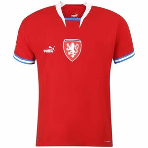 Puma FACR HOME JERSEY PROMO TEE Pánské fotbalové triko, červená, velikost obraz