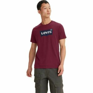 Levi's® GRAPHIC CREWNECK TEE Pánské tričko, vínová, velikost obraz