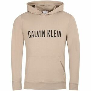 Calvin Klein INTENSE POWER LOUNGE-L/S HOODIE Pánská mikina, béžová, velikost obraz