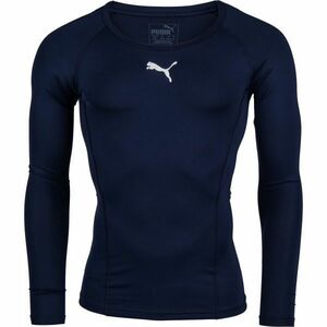 Puma LIGA BASELAYER LONG SLEEVE TEE Pánské funkční triko, tmavě modrá, velikost obraz