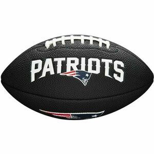 Wilson MINI NFL TEAM SOFT TOUCH FB BL NE Mini míč na americký fotbal, černá, veľkosť UNI obraz