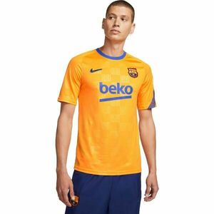 Nike FC BARCELONA DRI-FIT Pánské fotbalové tričko, oranžová, velikost obraz