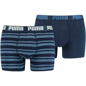 Puma HERITAGE STRIPE BOXER 2P Pánské boxerky, tmavě modrá, velikost obraz