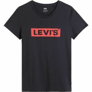 Levi's® THE PERFECT TEE BOX TAB 2.2 Dámské tričko, černá, velikost obraz