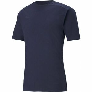 Puma TEAMCUP CASUALS TEE Fotbalové triko, tmavě modrá, velikost obraz