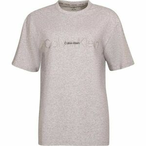 Calvin Klein EMBOSSED ICON LOUNGE Dámské tričko, šedá, velikost obraz