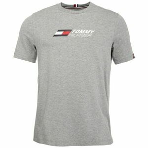 Tommy Hilfiger ESSENTIALS BIG LOGO S/S TEE Pánské tričko, šedá, velikost obraz