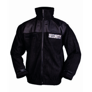 SECURITY fleecová bunda Mil-Tec® - černá (Velikost: M) obraz