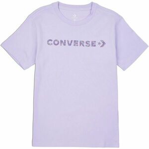 Converse WORDMARK SS TEE Dámské tričko, fialová, veľkosť L obraz
