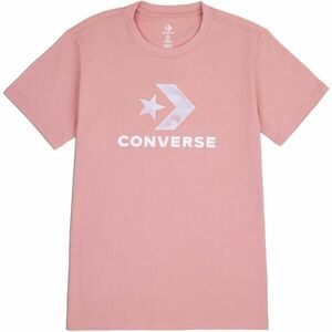 Converse SEASONAL STAR CHEVRON SS TEE Dámské tričko, růžová, veľkosť XS obraz