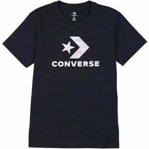 Converse SEASONAL STAR CHEVRON SS TEE Dámské tričko, černá, veľkosť XS obraz