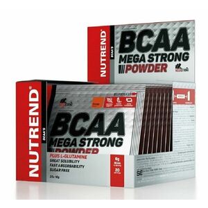 BCAA Mega Strong Powder - Nutrend 20 x 10 g Orange obraz